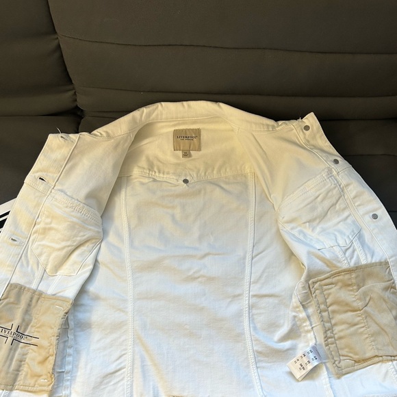 Liverpool Women's “Jackie Jacket” White with Black Stripe , Size XS - Picture 9 of 13
